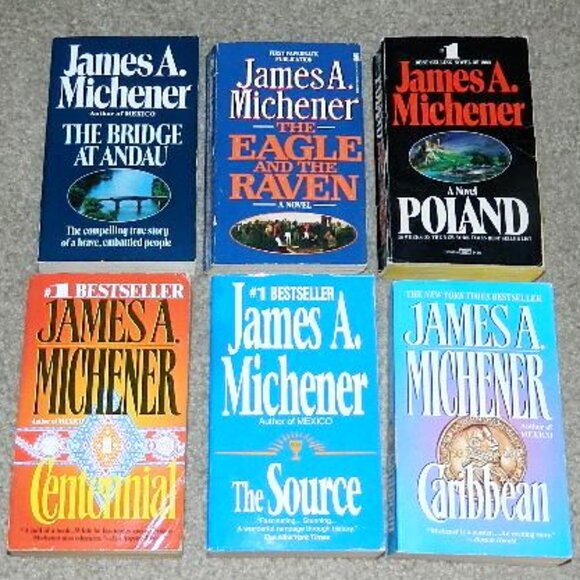 James A. Michener 6 books PB Poland Caribbean Centennial The Source Bundle - Picture 1 of 6